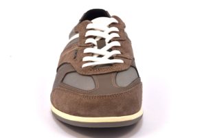 GEOX U824GA 02211 C6107 RENAN FANGO taupe stone marrone scarpe sneakers uomo primavera estate vera pelle camoscio