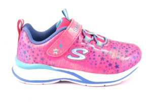 SKECHERS 81390N NPMT FUXIA ROSA cosmic cutie fucsia scarpe sneakers bambina estive strappo stelle