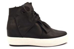 IGI&CO 2156700 NERO Sneakers Alte Scarpe Polacco Zeppa Interna Invernale Donna Stivalino Stivale Tacchi autunno inverno 2018 19 fiocco