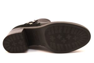 IGIeCO 2189700 NERO Tronchetto Stivalino Invernale Borchie Cerniera Tacco Medio Donna tronchetti stivali Collezione autunno inverno 2018 19 borchie