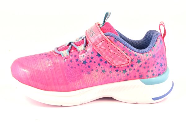 SKECHERS 81390N NPMT FUXIA ROSA cosmic cutie fucsia scarpe sneakers bambina estive strappo stelle