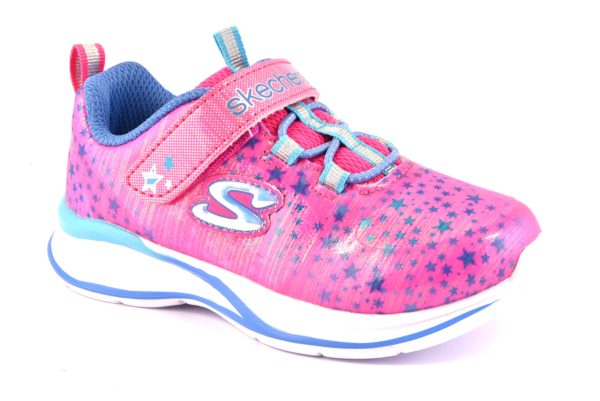 SKECHERS 81390N NPMT FUXIA ROSA cosmic cutie fucsia scarpe sneakers bambina estive strappo stelle