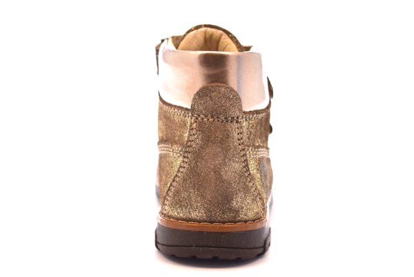 PRIMIGI 80599 00 TAUPE oro beige scarpe scarponcino polacco bambina strappi invernale vera pelle