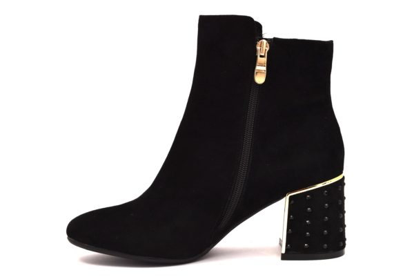 CAFè NOIR JLA508 010 LA508 NERO Oro Borchie Tronchetto Stivalino Stivale Invernale Donna Autunno inverno 2018 19