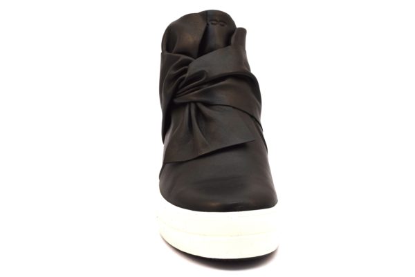 IGIeCO 2156700 NERO Sneakers Alte Scarpe Polacco Zeppa Interna Invernale Donna Stivalino Stivale Tacchi autunno inverno 2018 19 fiocco