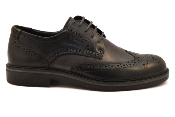 IGIeCO 2111922 NERO Stringate inglesi Inglesine Francesine Lacci Scarpe Eleganti Casual Ufficio cerimonia Invernali Uomo Collezione autunno inverno 2018 19