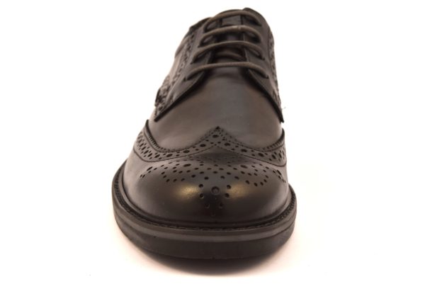 IGIeCO 2111922 NERO Stringate inglesi Inglesine Francesine Lacci Scarpe Eleganti Casual Ufficio cerimonia Invernali Uomo Collezione autunno inverno 2018 19