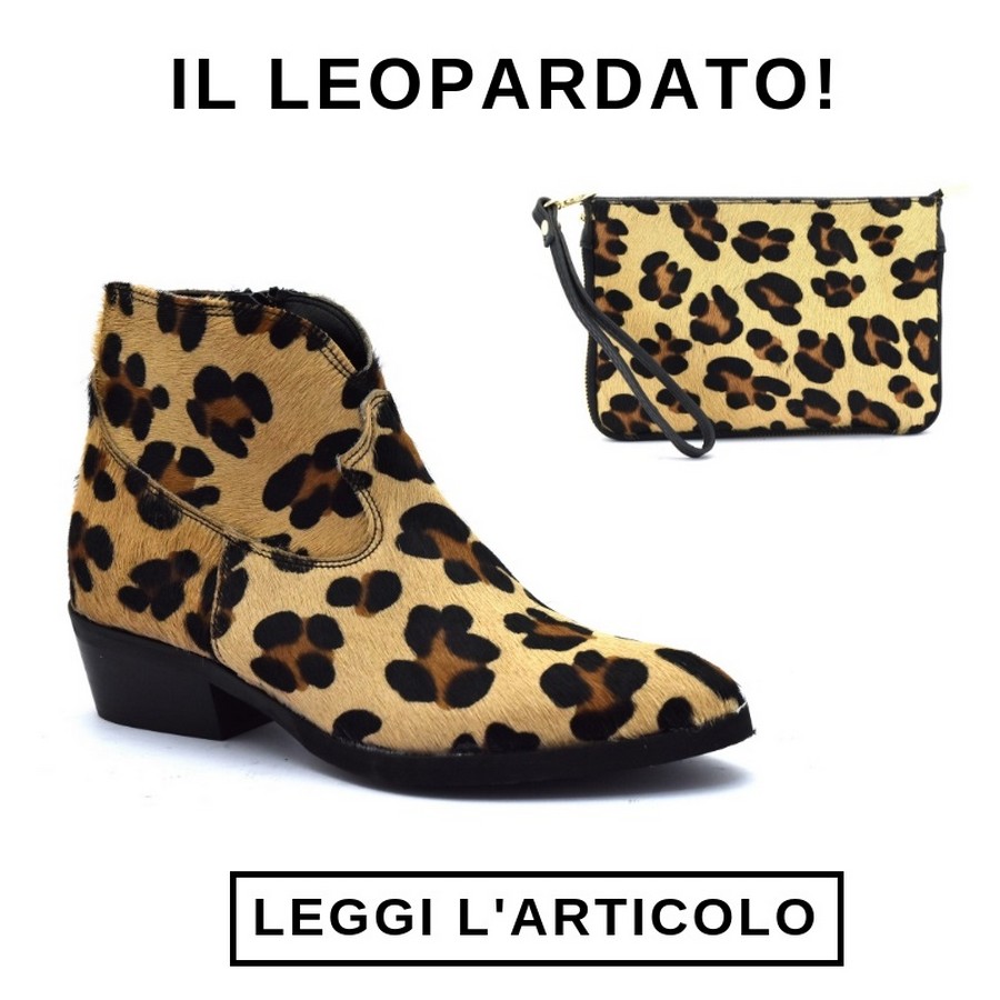 Leopardato, collezione Autunno Inverno 2018/19 di calzature, stivali e borse. Leggi l'articolo