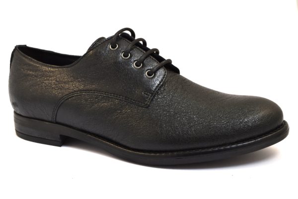 IGIeCO 2183200 NERO scarpe francesine inglesine eleganti lacci stringhata moda donna invernale collezione autunno inverno pelle 2018 19