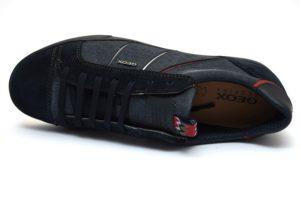 GEOX U922CB ONB22 C4002 WALEE BLU scarpe sneakers uomo primavera estate vera pelle camoscio