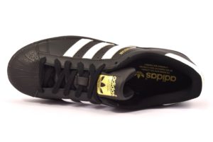 ADIDAS B27140 SUPERSTAR NERO Scarpe sneaker uomo scarpe da ginnastica vera pelle stringate