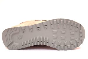 NEW BALANCE WL574OPS ROSA Argento Scarpe Sneaker Donna Stringate Vera pelle