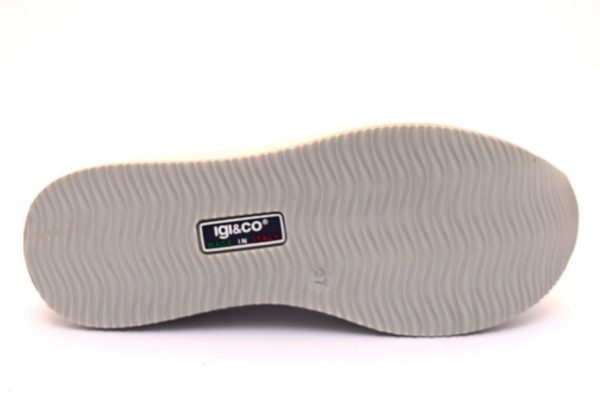 igieco 3160611 bianco scarpe sneaker in vera pelle donna con plantare anatomico estraibile stringata traforata