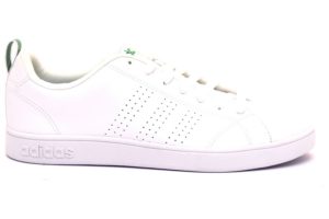 adidas f99251 vs advantage cl bianco verde sneaker uomo ragazzo unisex lacci sport tempo libero scarpe
