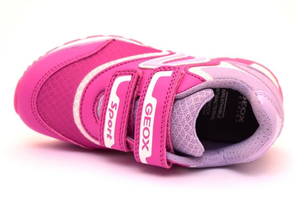 geox j928ca 01454 c8257 j pavel g rosa sneaker scarpe da ginnastica bambina palestra strappi primavera estate
