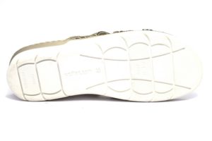 grunland bico ci2036 10 taupe ciabatte ESTIVE DONNA tortora brillantini zeppa vera pelle