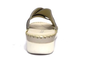 grunland bico ci2036 10 taupe ciabatte ESTIVE DONNA tortora brillantini zeppa vera pelle