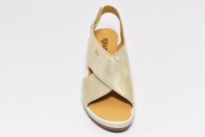 igi e co 3172155 platino sandali a zeppa da donna a fasce incrociate con cinturino a strappo alla caviglia