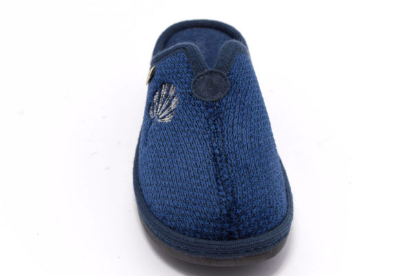 grunland alde ci1675 47 blu ciabatte pantofole panno zeppa invernali da donna collezione autunno inverno