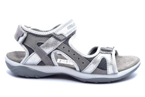 grunland olly sa1757 75 grigio argento sandali da donna sportivi con strappi da trekking cinturino primavera estate