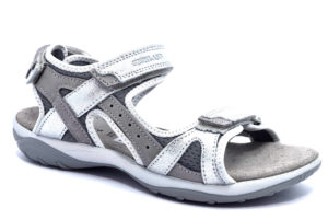grunland olly sa1757 75 grigio argento sandali da donna sportivi con strappi da trekking cinturino primavera estate