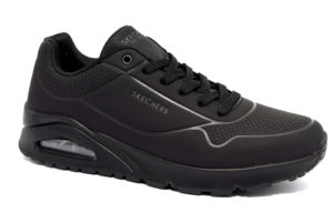skechers 52458 bbk nero scarpe sneakers memory foam air cooled invernali da uomo collezione autunno inverno