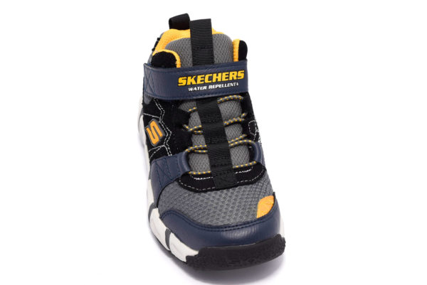 skechers 98243l nvbk blu nero giallo scarpe sneakers memory foam air cooled invernali bambino collezione autunno inverno