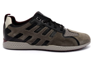 geox u948da 022fu c9147 snake stone black sneakers scarpe invernali da uomo in vera pelle invernali