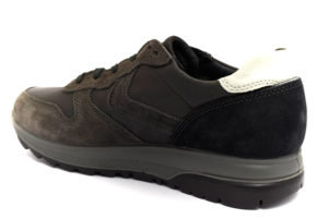 igieco 4134822 antracite grigio scarpe vera pelle lacci sneakers invernali da uomo collezione autunno inverno