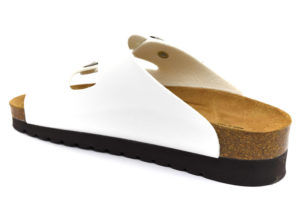 grunland hola cb2445 11 bianco ciabatte pantofole vera pelle fibbia zeppa ciabatte pantofole estive da donna collezione primavera estate