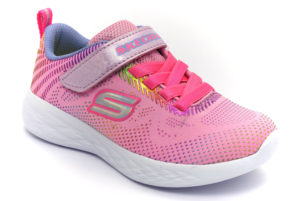skechers 302031l lpmt shimmerr speeder rosa scarpe mesh tessuto strappi sneakers estive da bambina collezione primavera estate