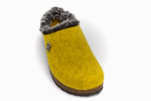 amix diamond 1983 20 10 giallo scarpe lana cotta da infilare zeppa ciabatte pantofole invernali da donna collezione autunno inverno