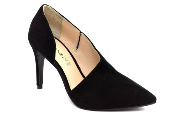 cafenoir hna554 010 na554 nero scarpe camoscio da infilare tacco a stiletto décolleté invernali da donna collezione autunno inverno