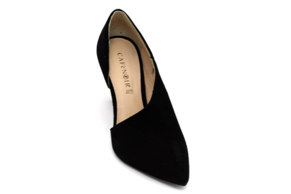 cafenoir hna554 010 na554 nero scarpe camoscio da infilare tacco a stiletto décolleté invernali da donna collezione autunno inverno