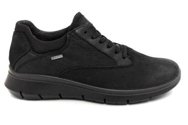 igieco 6120900 nero scarpe nabuk lacci sneakers invernali da uomo collezione autunno inverno