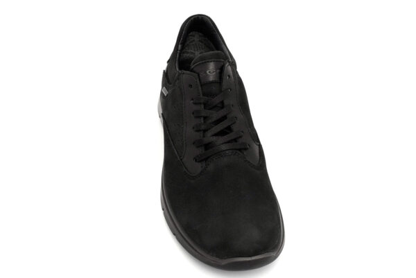 igieco 6120900 nero scarpe nabuk lacci sneakers invernali da uomo collezione autunno inverno