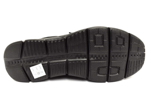 skechers 232019 bbk equalizer nero scarpe vera pelle slipon mocassini invernali da uomo collezione autunno inverno