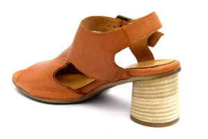 bueno 20wq6401 coconut cuoio scarpe vera pelle fibbia tacco medio sandali estive da donna collezione primavera estat