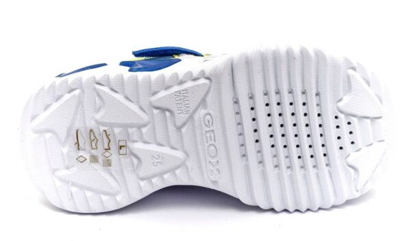 geox j15dza 00011 c4344 royal blu scarpe mesh tessuto strappi luci sneakers estive da bambino collezione primavera estate