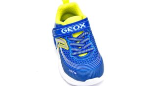 geox j15dza 00011 c4344 royal blu scarpe mesh tessuto strappi luci sneakers estive da bambino collezione primavera estate