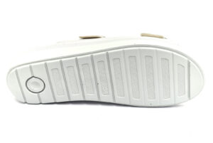 grunland daby ce0745 59 argento ciabatte pantofole vera pelle fibbia zeppa sughero naturale ciabatte pantofole estive da donna plantare estraibilecollezione primavera estate