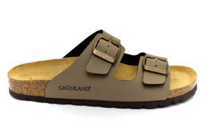 grunland sara cb1557 40 tortora ciabatte pantofole sintetico fibbia plantare in sughero ciabatte pantofole estive da donna collezione primavera estate
