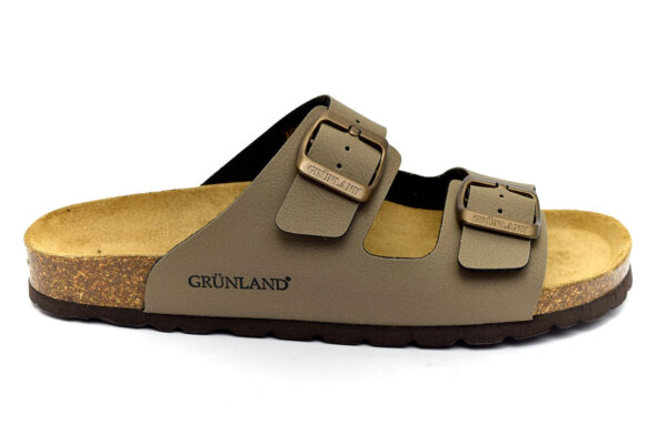 grunland sara cb1557 40 tortora ciabatte pantofole sintetico fibbia plantare in sughero ciabatte pantofole estive da donna collezione primavera estate