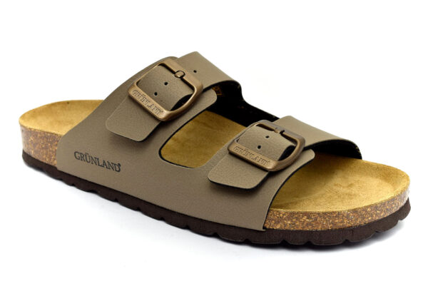 grunland sara cb1557 40 tortora ciabatte pantofole sintetico fibbia plantare in sughero ciabatte pantofole estive da donna collezione primavera estate
