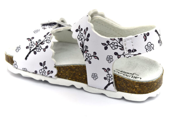 grunland aria sb1652 40 bianco scarpe ecopelle strappi plantare in sughero sandali estive da bambina collezione primavera estate