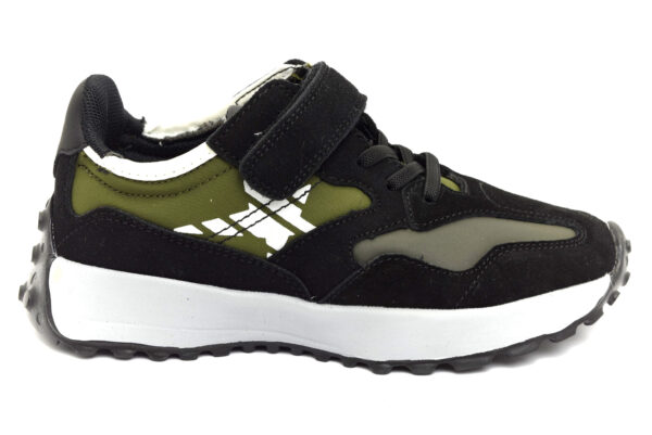 grunland roop sc2460 k2 nero bosco scarpe ecopelle strappi plantare sneakers invernali da bambino collezione autunno inverno