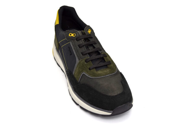 geox u16dqa 022fu c9241 dolomia nero scarpe vera pelle lacci sneakers invernali da uomo collezione autunno inverno