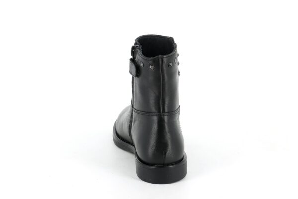 grunland mody po1022 k3 nero scarpe vera pelle cerniera tacco basso stivaletti invernali invernali da bambina collezione autunno inverno 3