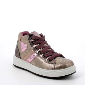 primigi 2870911 taupe bronzo pmg scarpe sintetico cerniera sneakers invernali da bambina collezione autunno inverno 3