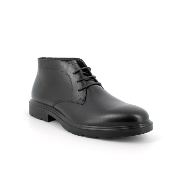 igi&co 4601600 nero polacchi vera pelle lacci sottopiede estraibile scarponcini invernali da uomo collezione autunno inverno